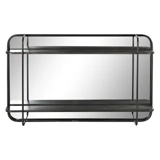 Miroir Mural Noir – DKD Home Decor (80 × 12 × 50 cm) - Vue 3